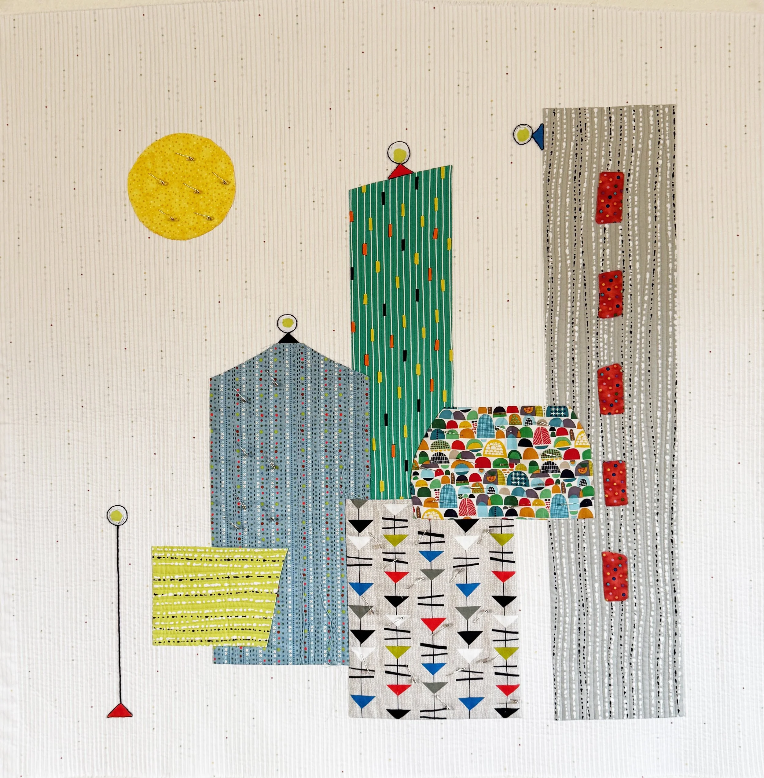 Summer in the City by Robyn Gold, Sisters, OR 38" x 37"