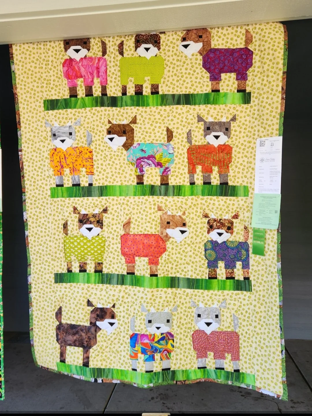 Kidding Around Goats in Pajamas by Cindy Barnett, Newport, OR 46" x 65"