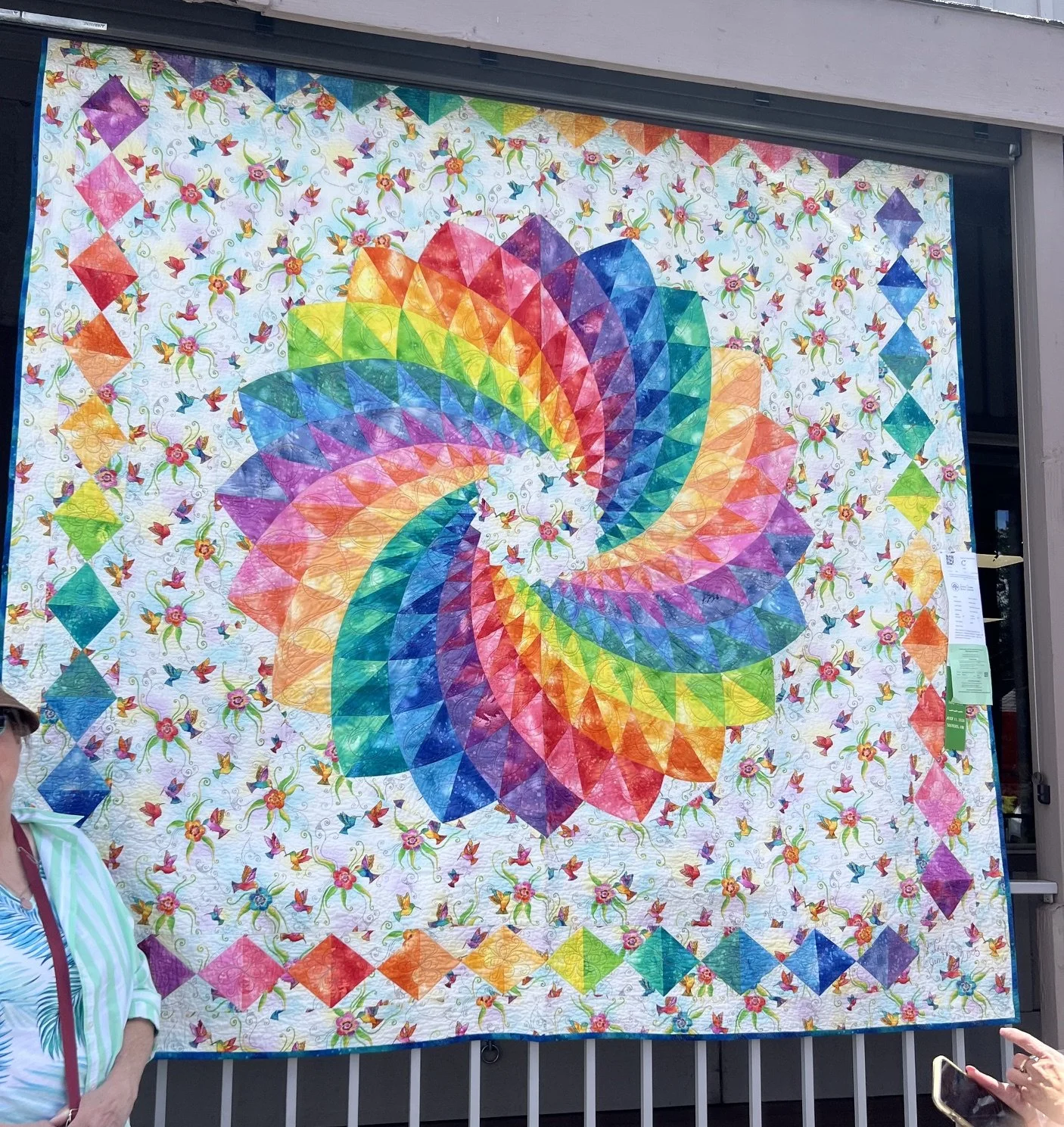 Spinning Cartwheel by Joyce Cambron, Boise, ID 86" x 86"