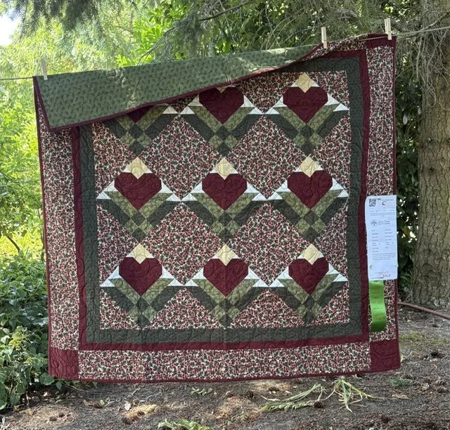 Blooming Hearts by Lena Calkins, Salem, OR 48" x 48"