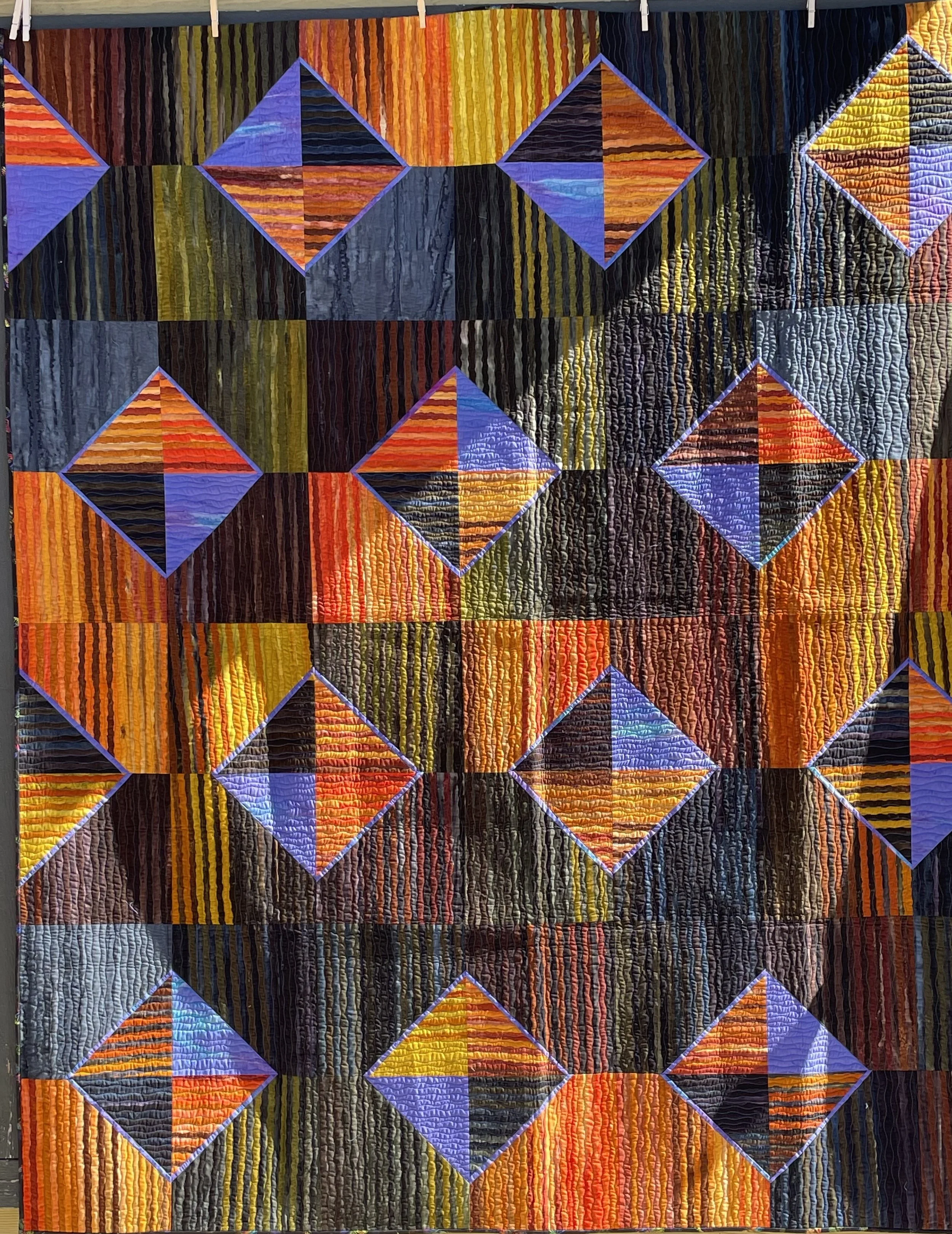 Recycling Water in Hot Times by Susan Cobb, Sisters, OR 80" x 90"