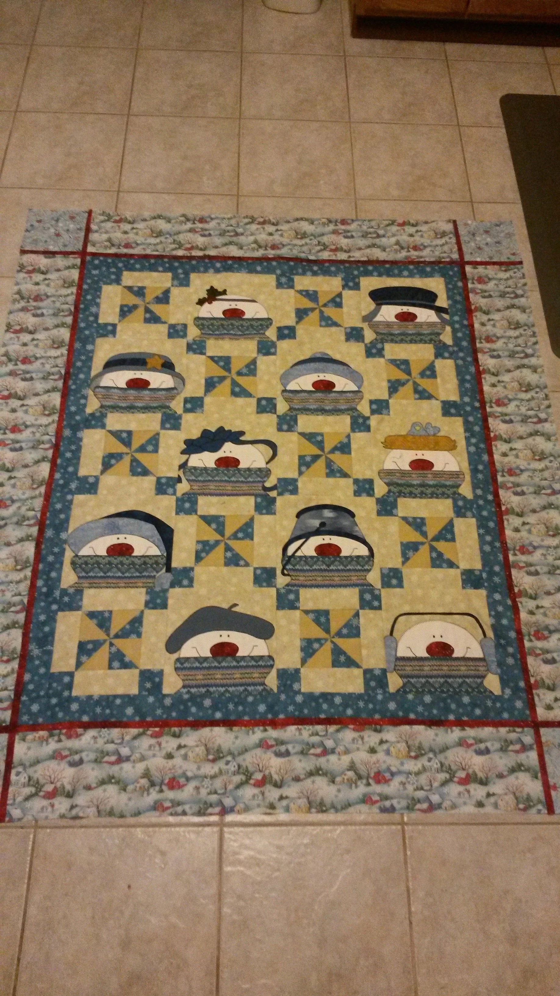 Snow Day, Sew Day by Patty Roberts, Salem, OR 52" x 60"