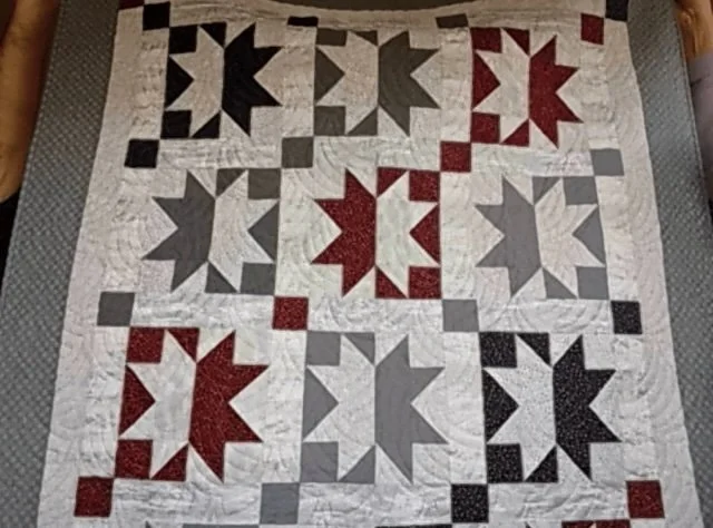 Star Divided by Susan Olsen, Redmond, OR 55" x 45"