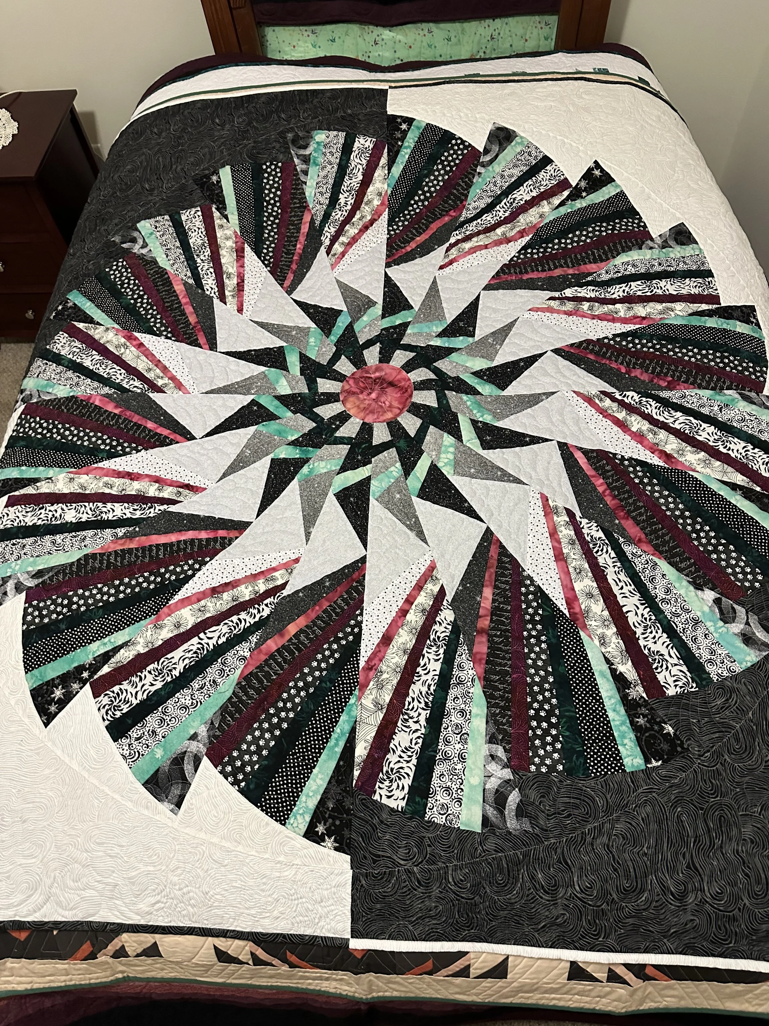 Twirl by Janine Scott, Sisters, OR 67" x 67"