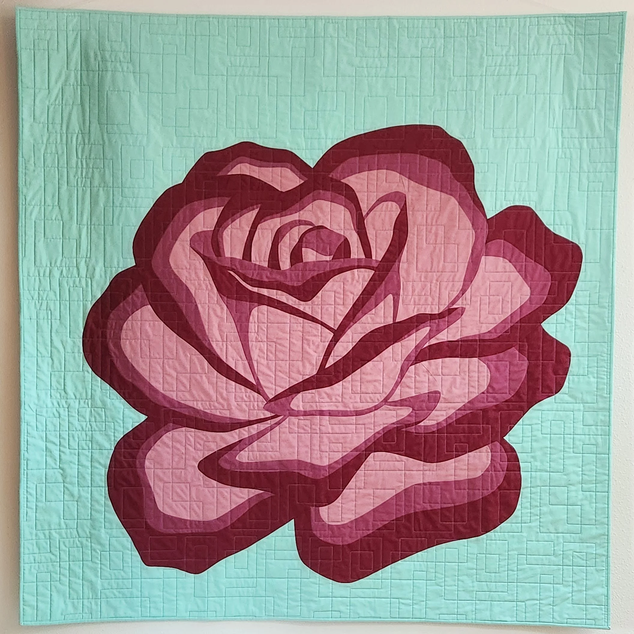 Dusky Rose by JC Briar, Corvallis, OR 52" x 53"