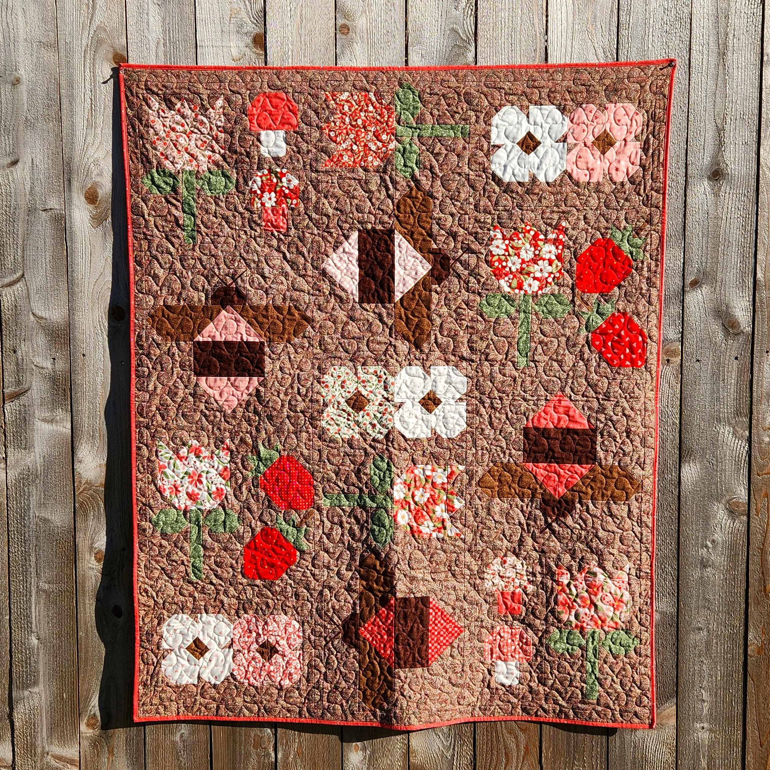 My Chocolate Garden by Bonnie Marchant, Albany, OR 44" x 53"