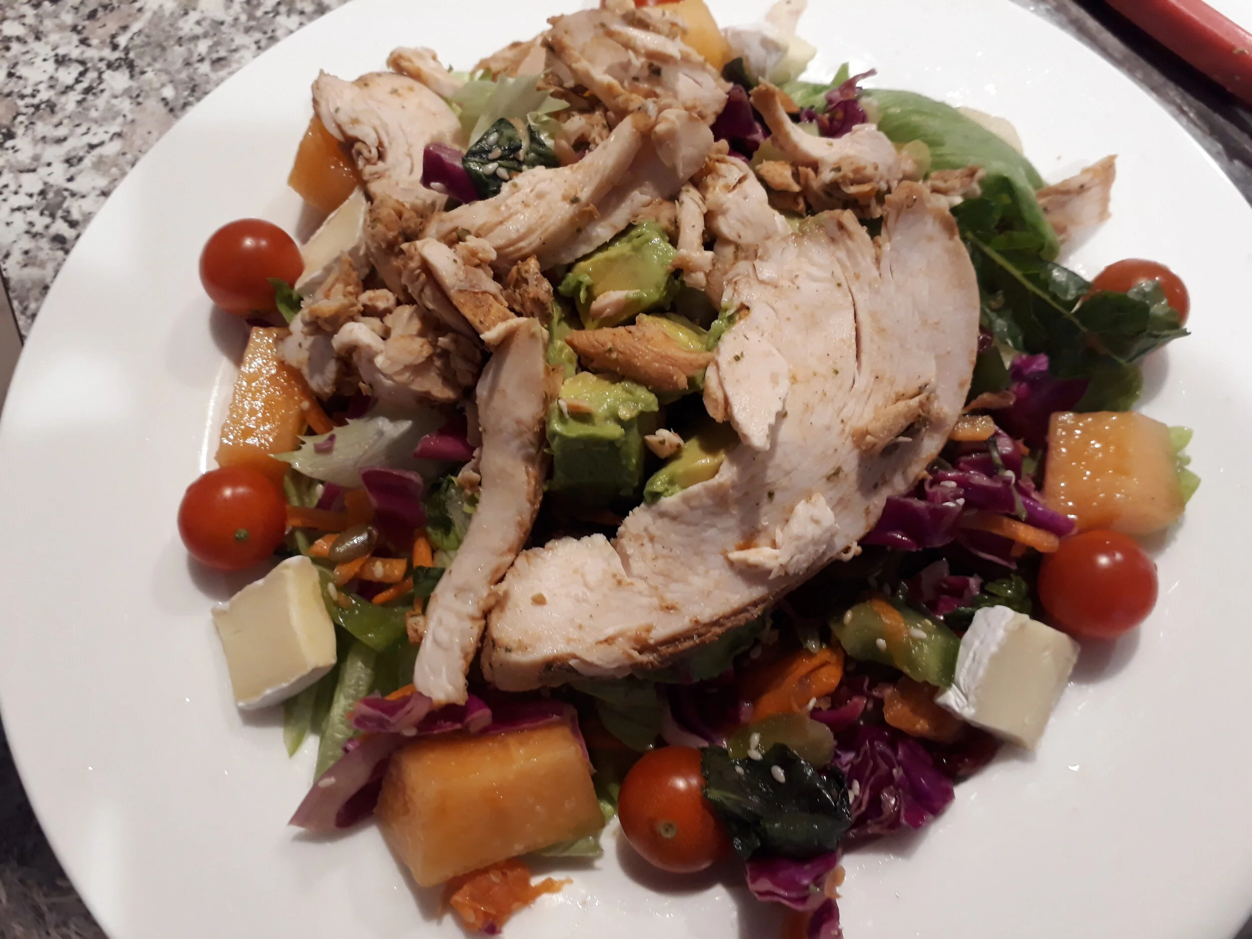 chick, cambembert, rock melon salad.jpg