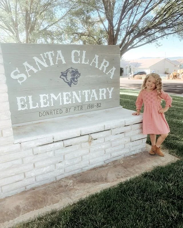 FIRST DAY OF KINDERGARTEN! Her teacher told her to wave goodbye, she did with a smile on her face &amp; walked into class no problem. Hayes was not cool with best friend leaving him behind and I felt so bad! I was totally keeping it together until th