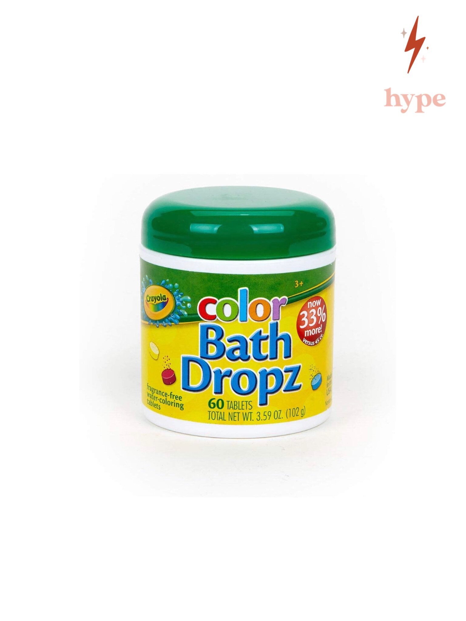 These Crayola colour 'bath dropz' help make bath time fun for kids
