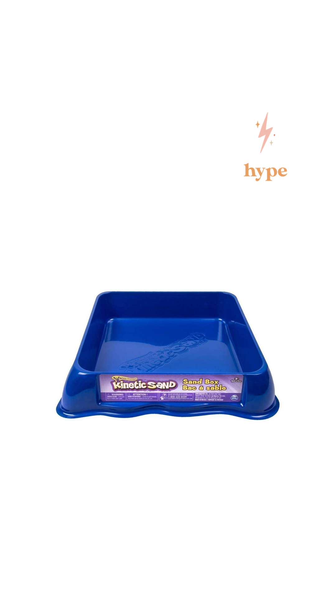 kinetic sand tray with lid