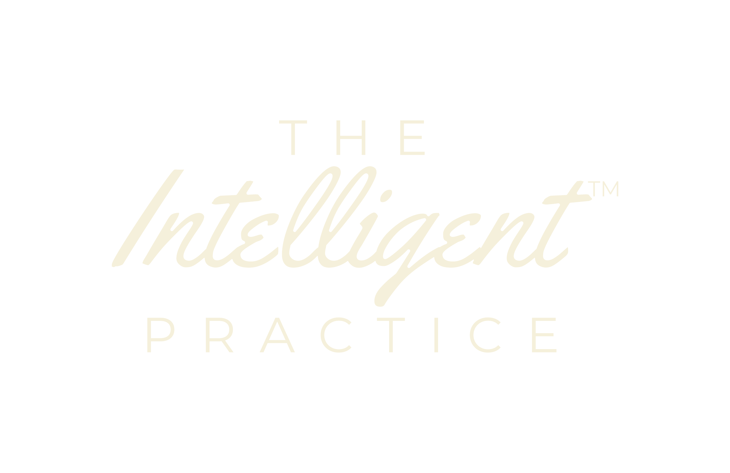 The logo for The Intelligent Practice with a black background and stylized white and gray text.