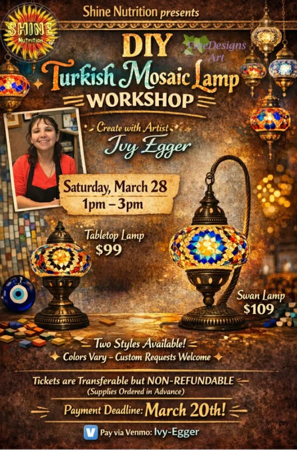 Turkish Lamp Mosaic Workshop