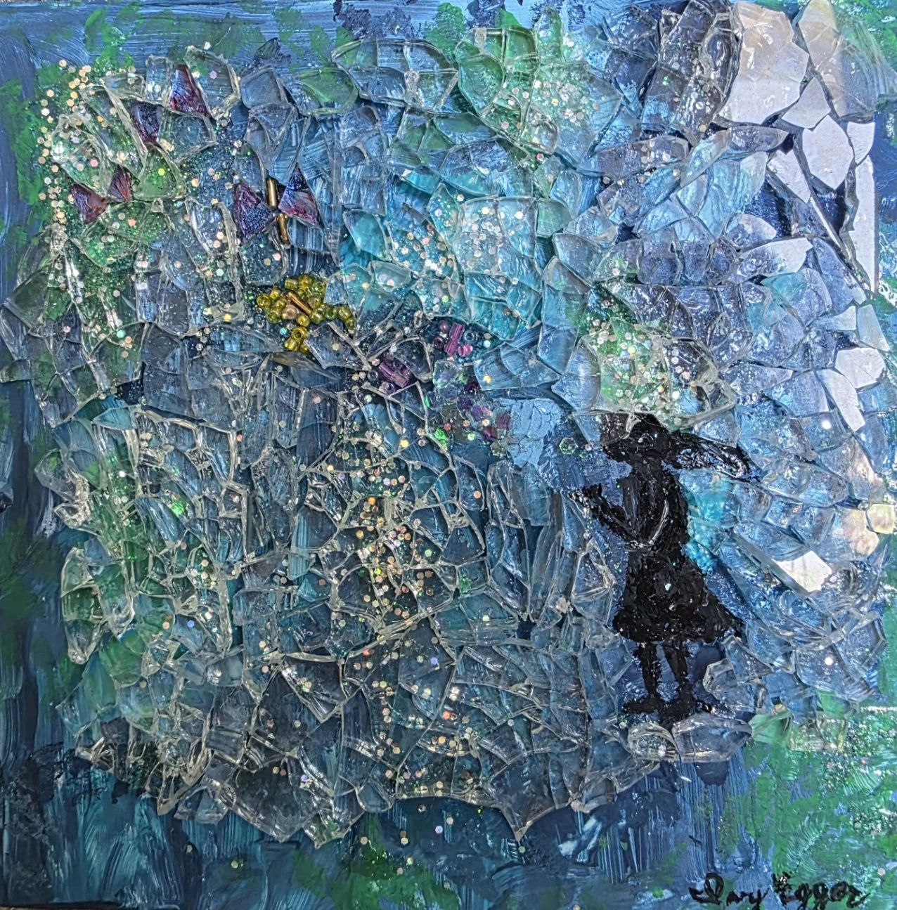 Magic in the Air Mixed Media Mosaic