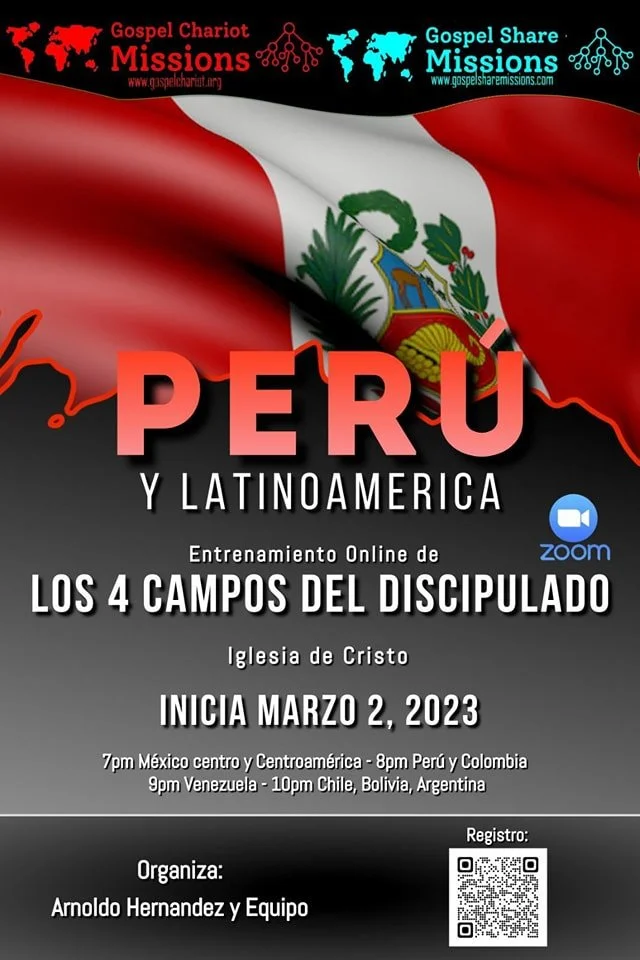 LATIN AMERICA 4 FIELDS DISCIPLESHIP AND CHURCH MULTIPLICATION ZOOM ONLINE TRAINING