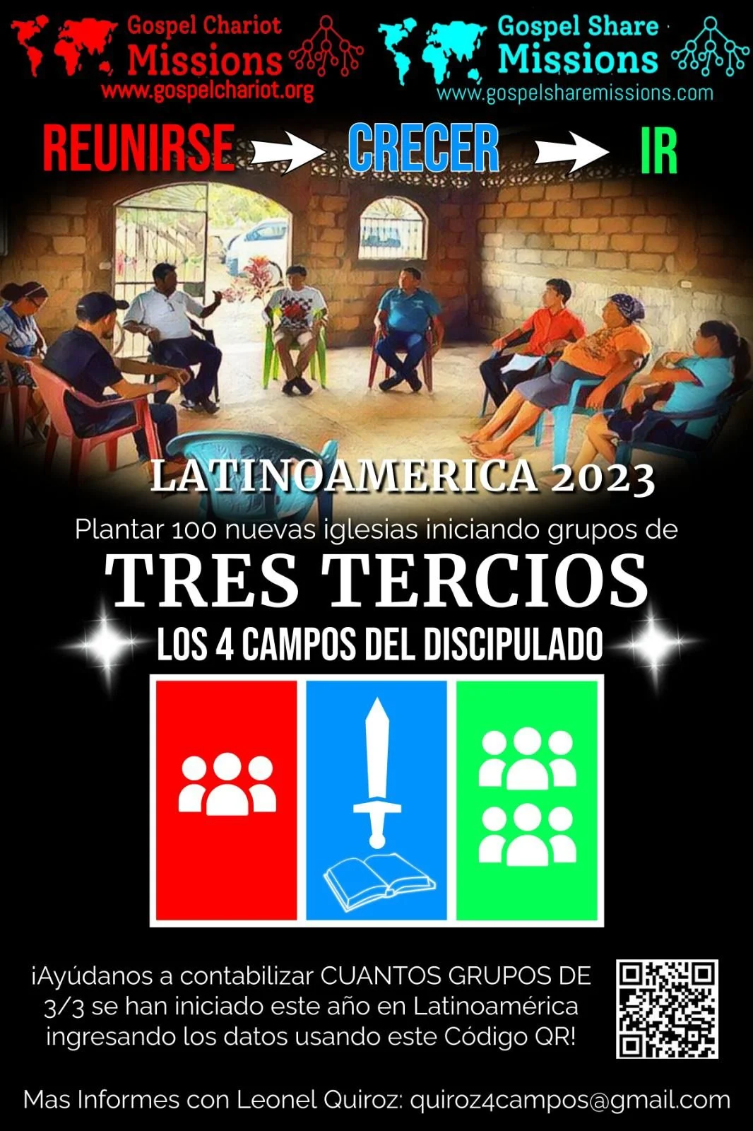 GOSPEL CHARIOT SHARE MISSIONS  COMING TOGETHER, GROWING, GOING  LATIN AMERICA 2023