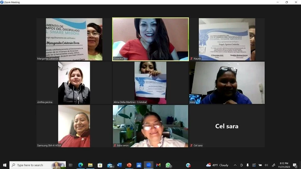 LATIN AMERICA WOMEN 4 FIELDS DISCIPLESHIP AND CHURCH MULTIPLICATION ZOOM ONLINE TRAINING