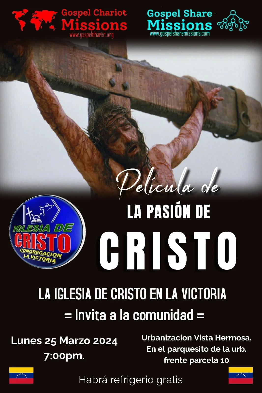 Venezuela CHURCH OF CHRIST LA VICTORIA ARAGUA STATE. DAY 1 CAMPAIGN AND GOSPEL PREACHING. March 25, 2024