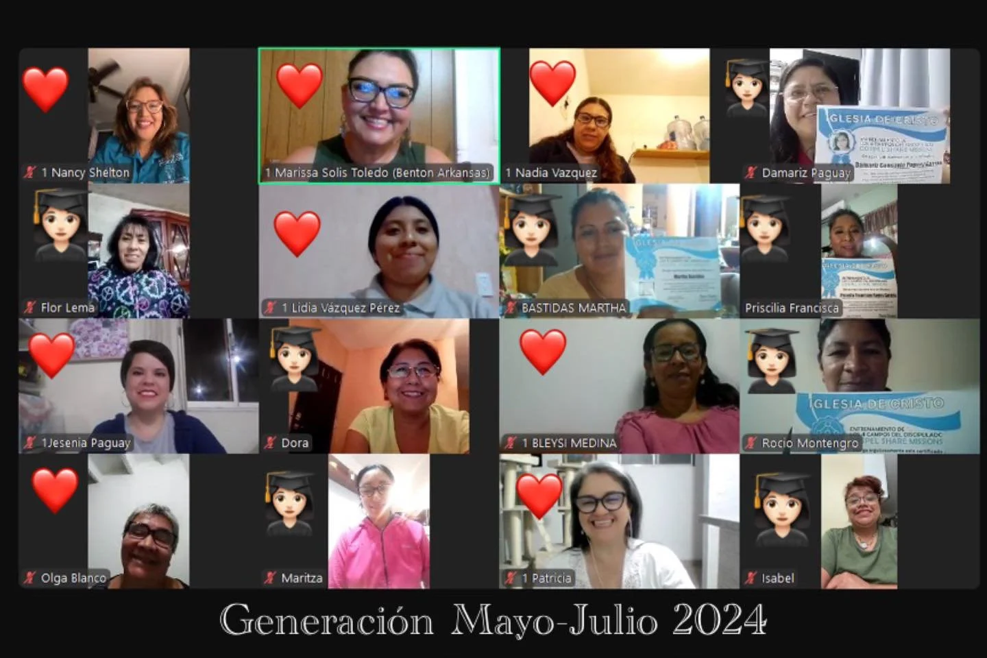 GROUP #2 LATINOAMERICA WOMEN GOSPEL CHARIOT/SHARE MISSIONS.