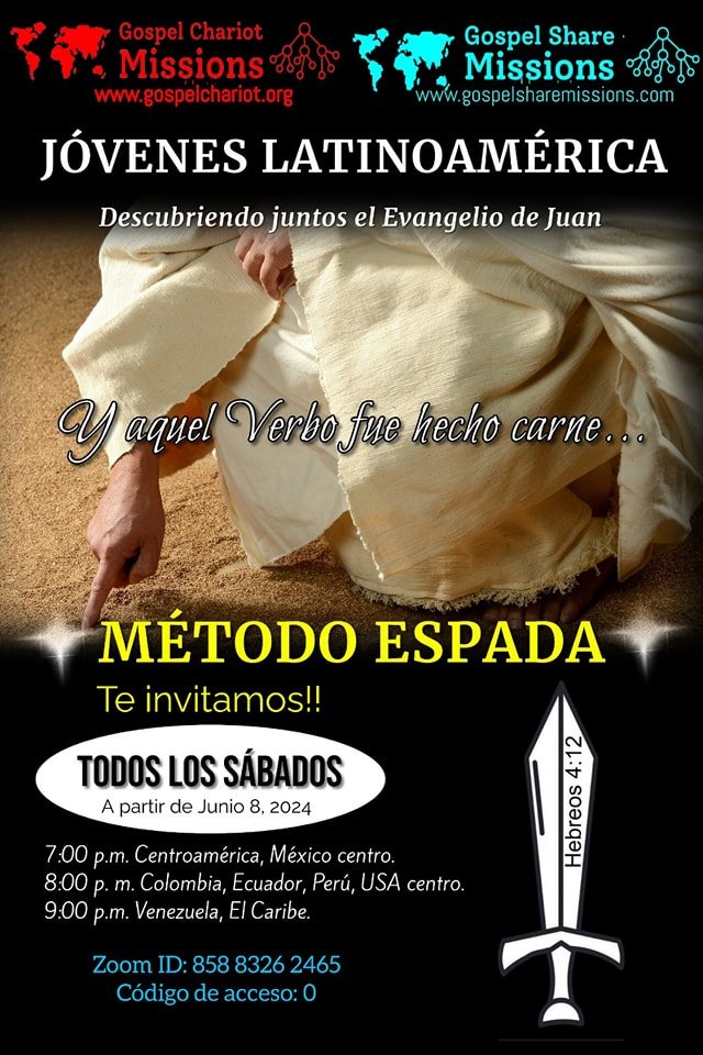 WITH LOST SOULS IN MIND GOSPEL CHARIOT/SHARE MISSIONS LATINOAMERICA SABBATH METHOD.