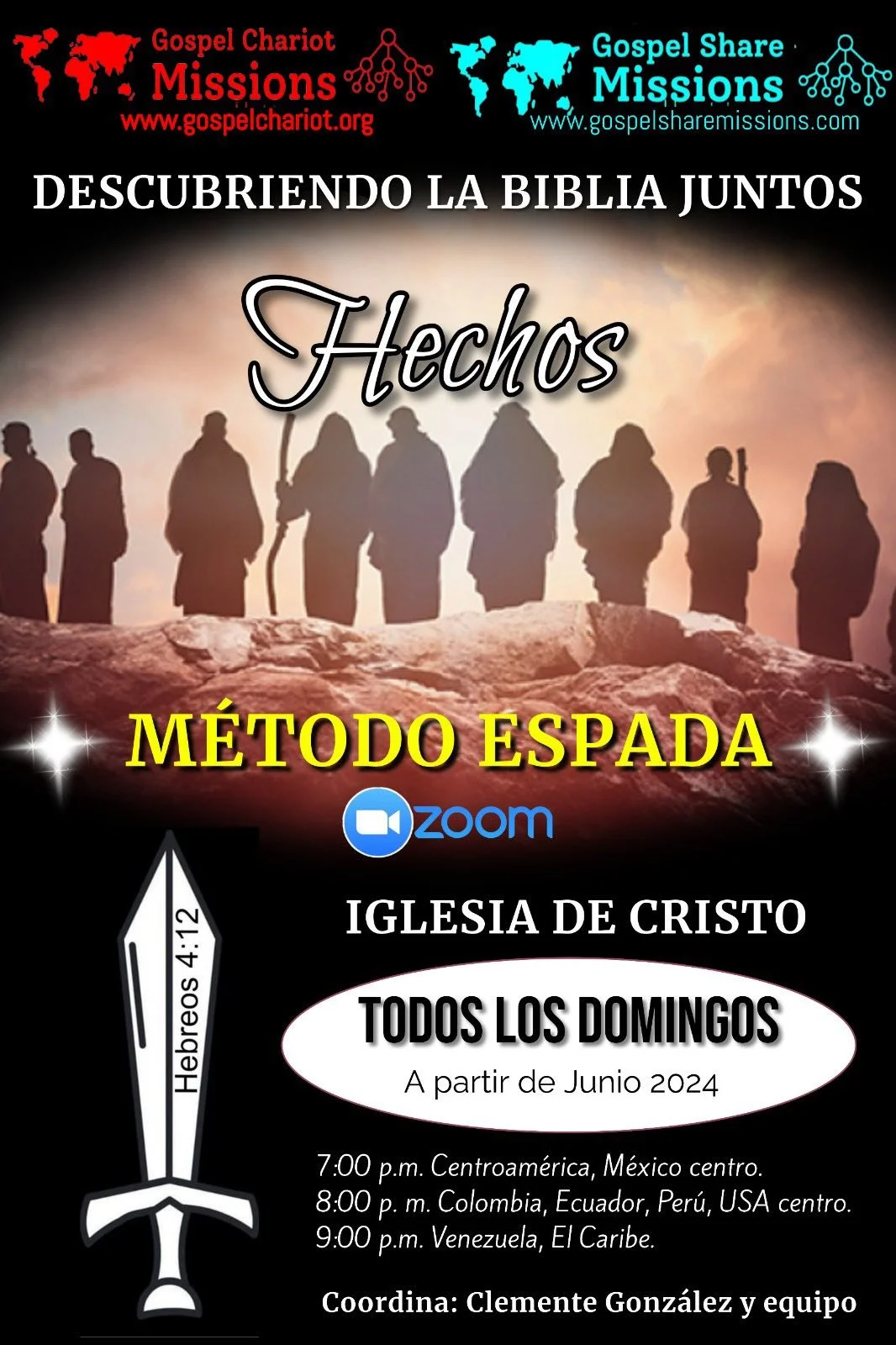 58 HOURS OF EXEGESIS FROM THE BOOK OF ACTS. BIBLE DISCOVERY SWORD METHOD, VERSE BY VERSE, PASSAGE BY PASSAGE.  GOSPEL CHARIOT/SHARE MISSIONS LATINOAMERICA.