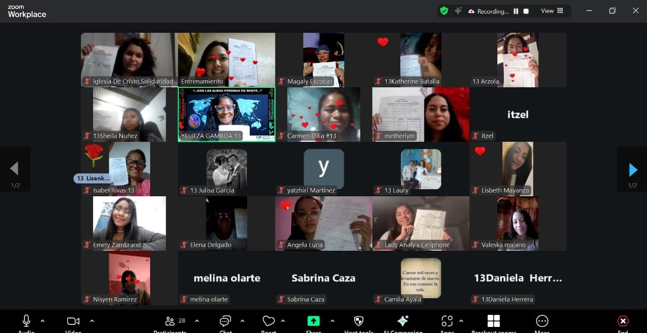 GROUP #13 LATINAMERICA YOUNG GIRLS WITH LOST SOULS IN MIND. GOSPEL CHARIOT/SHARE MISSIONS. CHURCH OF CHRIST.