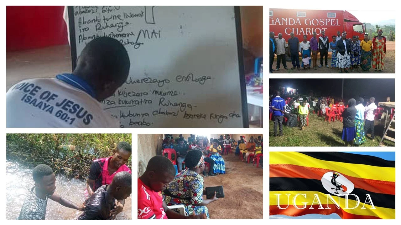UGANDA GOSPEL CHARIOT MISSIONS OUTREACH AND 4 FIELDS DISCIPLESHIP MULTIPLICATION TRAINING AT KINGA C.o.C SUCCESSFULLY REAPED 4 BAPTISMS