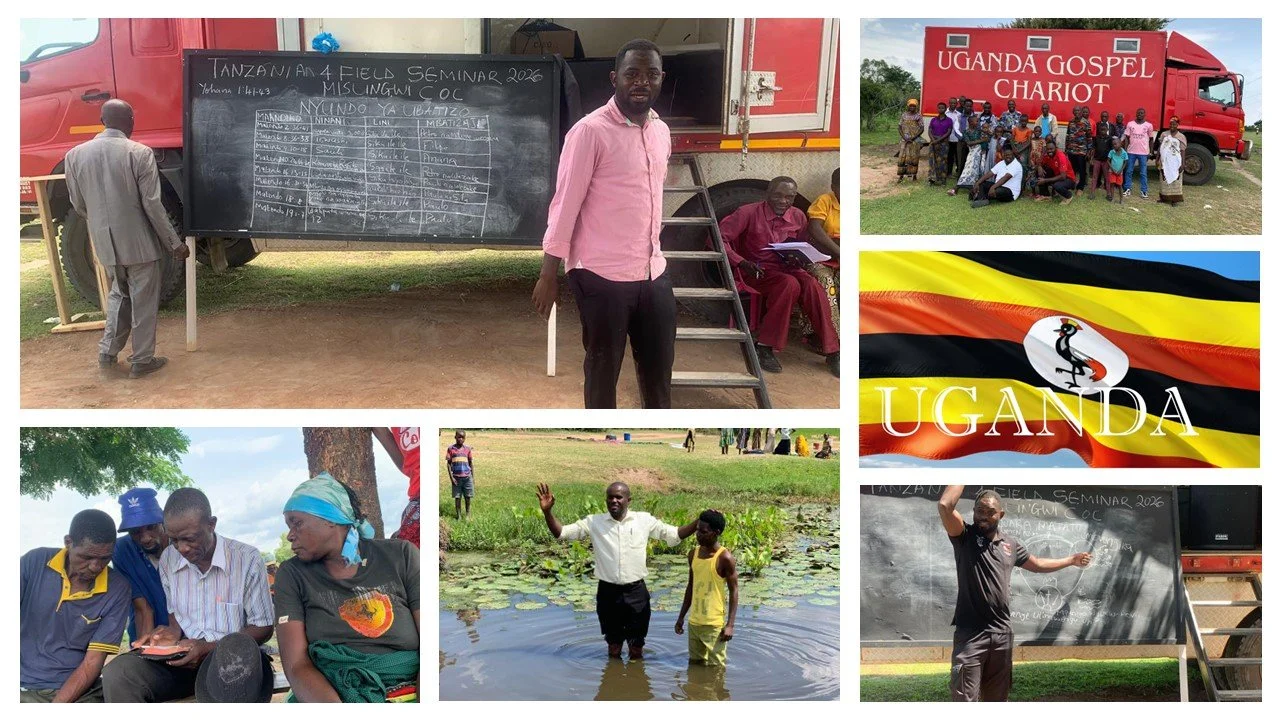 UGANDA GOSPEL CHARIOT MISSIONS OUTREACH AND 4 FIELDS DISCIPLESHIP MULTIPLICATION IN TANZANIA AT MISUNGWI CHURCH OF CHRIST ENDED WITH 11 BAPTISMS