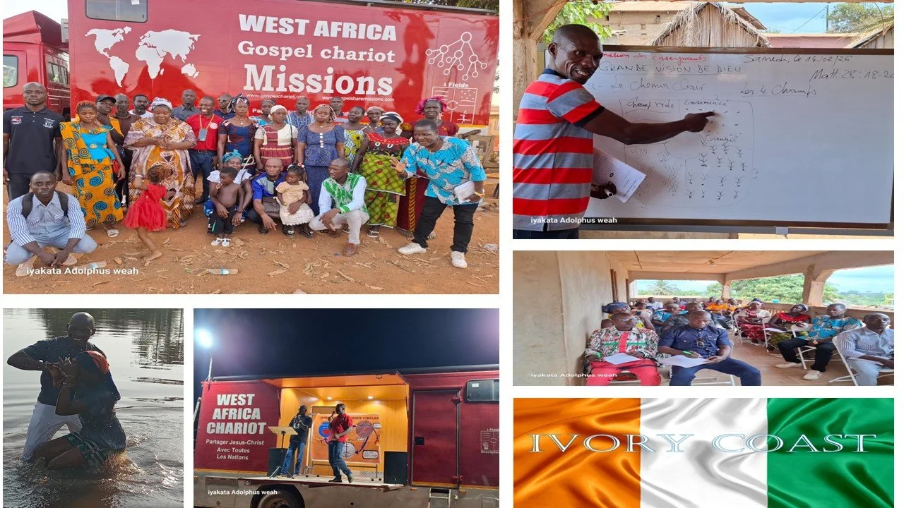 WEST AFRICAN GOSPEL CHARIOT FIELDS DISCIPLESHIP MULTIPLICATION AND SWORD BIBLE DISCOVERY IN IVORY COAST
