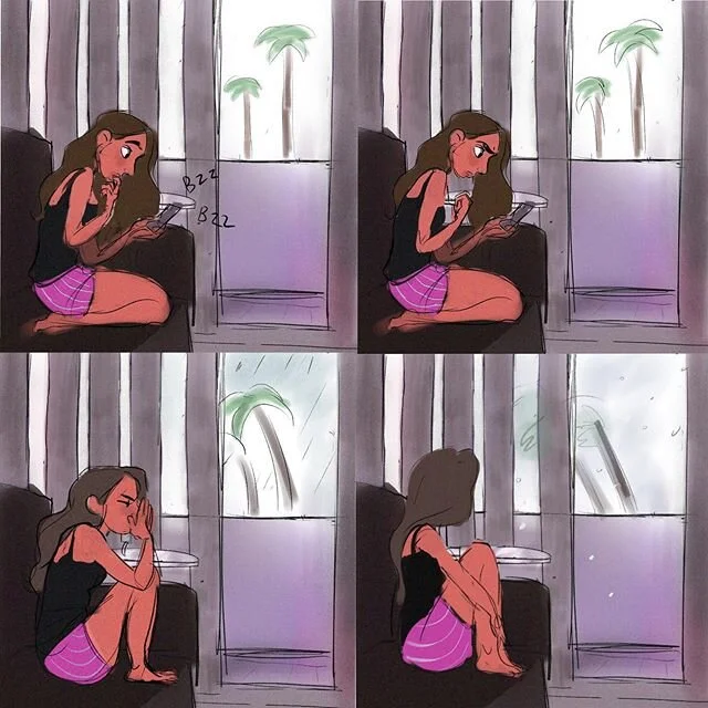 There are strange times. It gives us time to reflect for sure. Although this comic is abstract, it&rsquo;s a vent of sorts about my own perception of hurt.

For me, I&rsquo;ve always battled with this intrinsic feeling that my inherent self is to bla