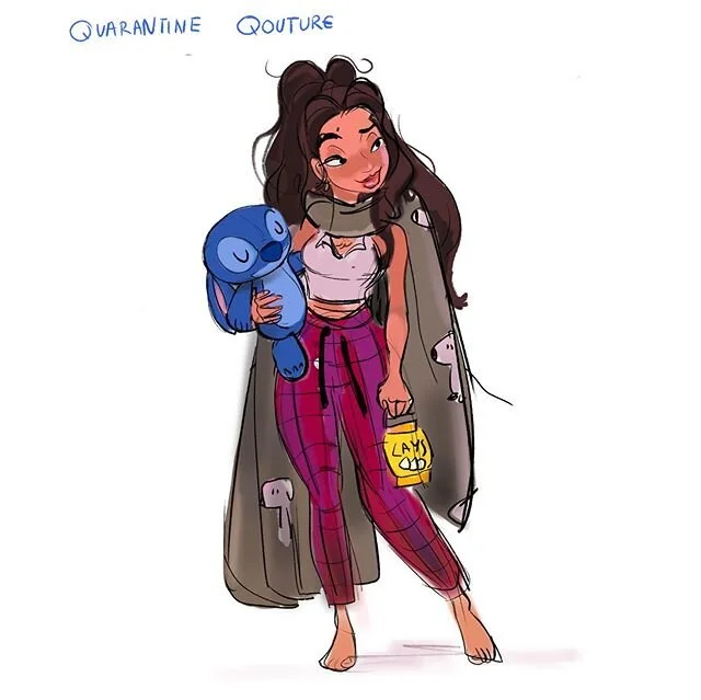 I pull this look OFF! the snoopy blanket is a comfort too 
#quarantinequoture is such a mood. Tell me about ur lazy day outfits you&rsquo;ve been rocking!!! (Or better yet...draw em)

#art#drawing#sketch#quarantine#artistsoninstagram #animation