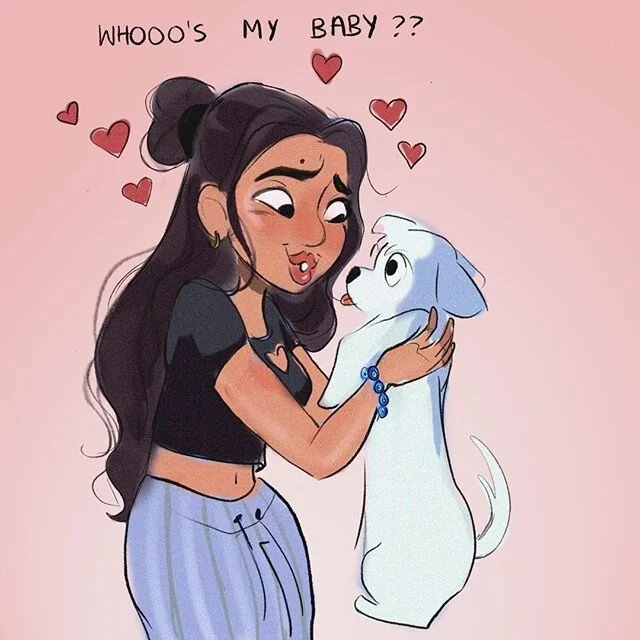 Self drag time 🙊🐶
But tbh this is all pet owners 
#art#comics#dog #dogsofinstagram #animation #artistsoninstagram #maltese#comicart #comicpanel
