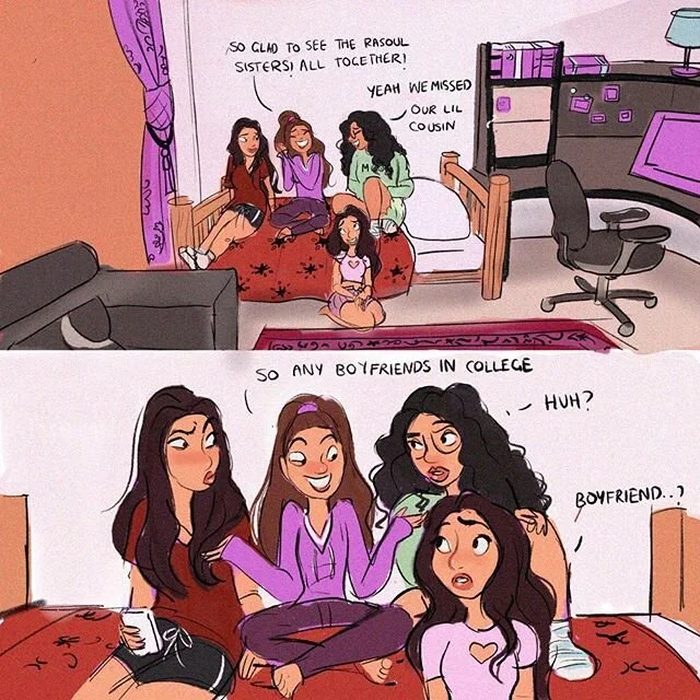 Middle eastern girl problems 🤷🏻&zwj;♀️🧿🙊 #art#animation#storyboard #storyboards #comcis#comicart #comicdrawing #comic#artistsoninstagram #digitalart