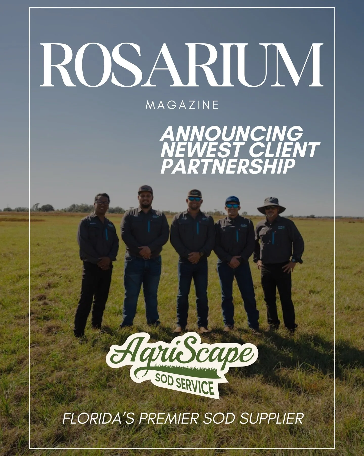 Please help us welcome our newest partner, AgriScape Sod Service 🌿 a company shaping Florida&rsquo;s landscape with care, precision, and purpose.

Rosarium is proud to elevate their voice and expand their visibility across the region and beyond 😉