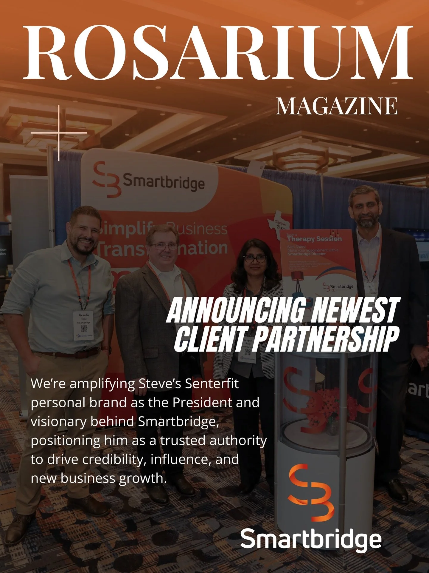 🤝 New Client Partnership Alert!

We&rsquo;re excited to partner with Steve Senterfit, President of Smartbridge LLC, to support the growth of his personal brand and position him as a trusted authority in digital transformation.

Through strategic vis