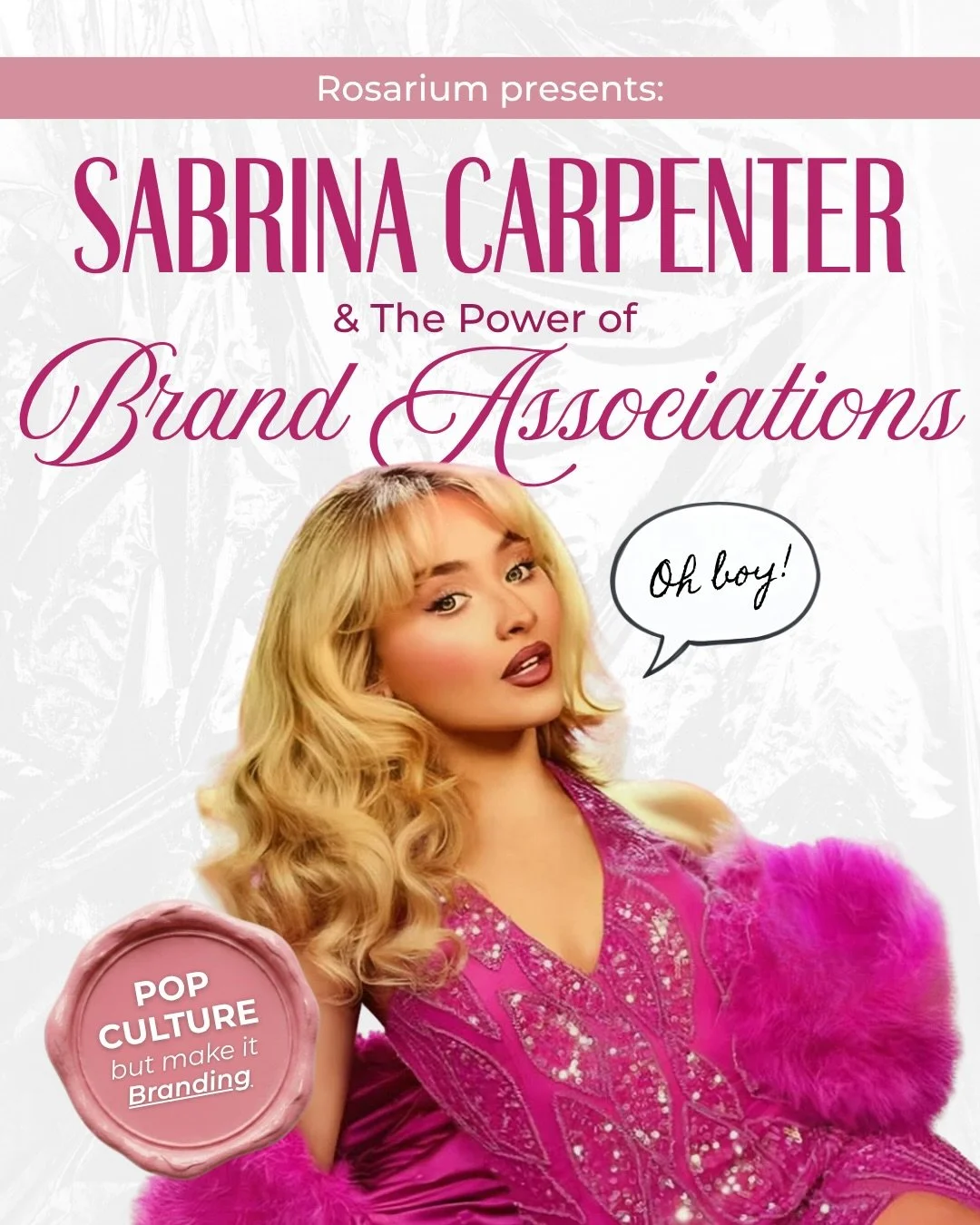 This month&rsquo;s pop culture moment: Sabrina Carpenter ✨

Her evolution from a Disney Channel actress to a global pop force didn&rsquo;t happen overnight, it&rsquo;s the result of intentional brand building, strategic visibility, and a deep underst
