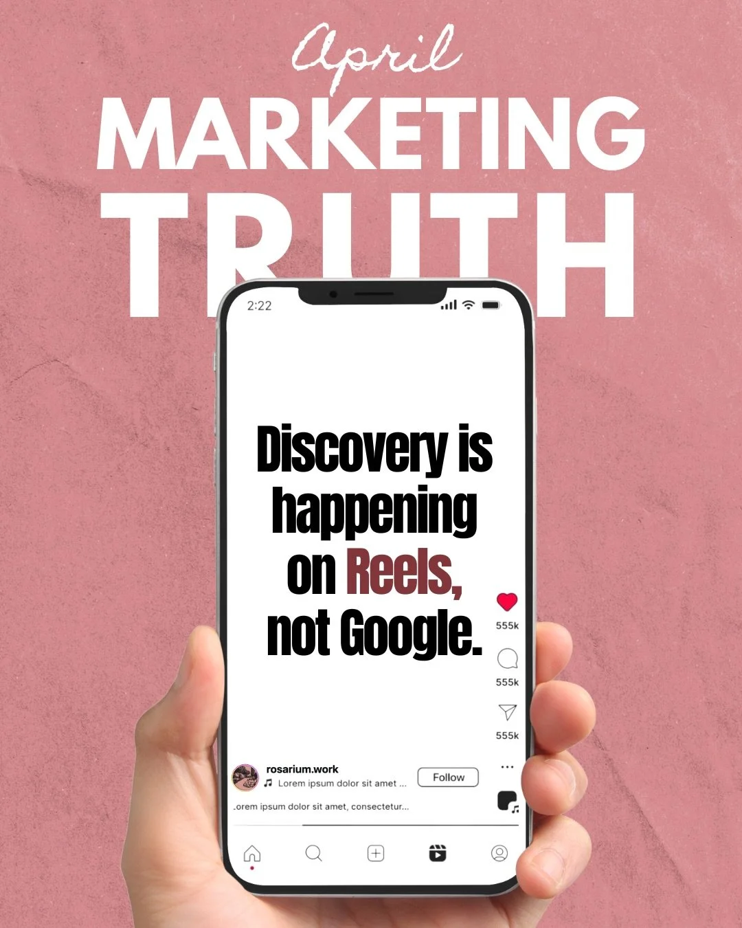 April Marketing Truths ✨

1. Your best salesperson? A 7-second video 

Attention spans are short, so your content has to hit fast. Hook them, wow them, and leave them wanting more.

2. Personality is EVERYTHING 

Your brand isn&rsquo;t just what you 