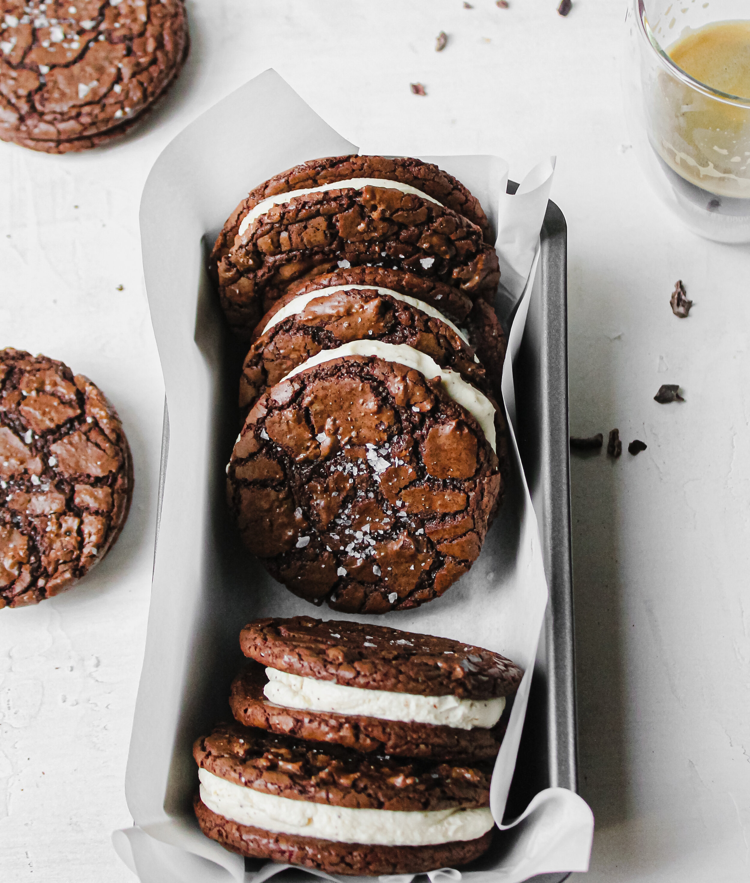 Tiramisu Brownie Crinkle Cookies (Paleo)