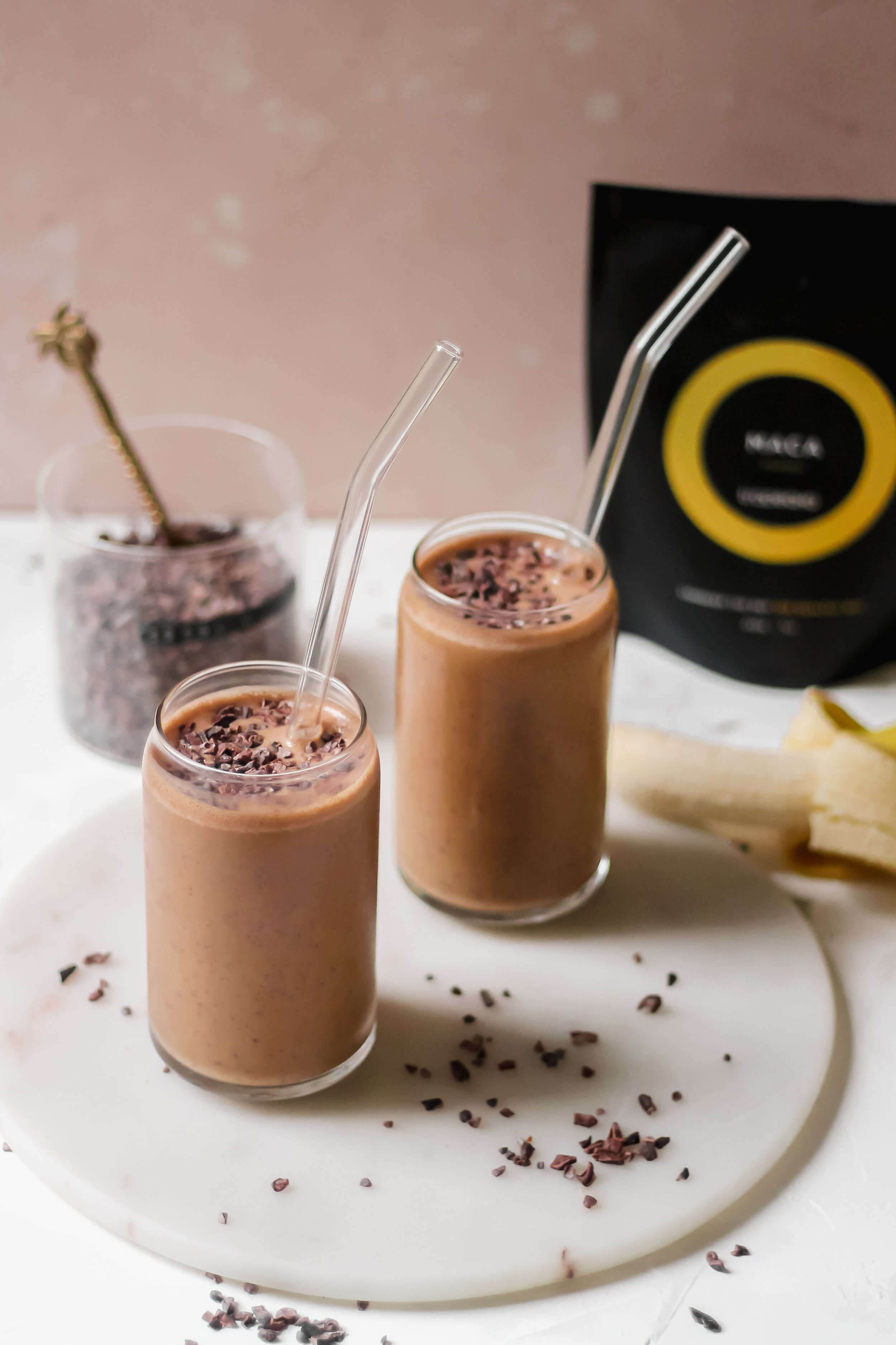 Cold Brew, Peanut Butter & Banana Breakfast Smoothie