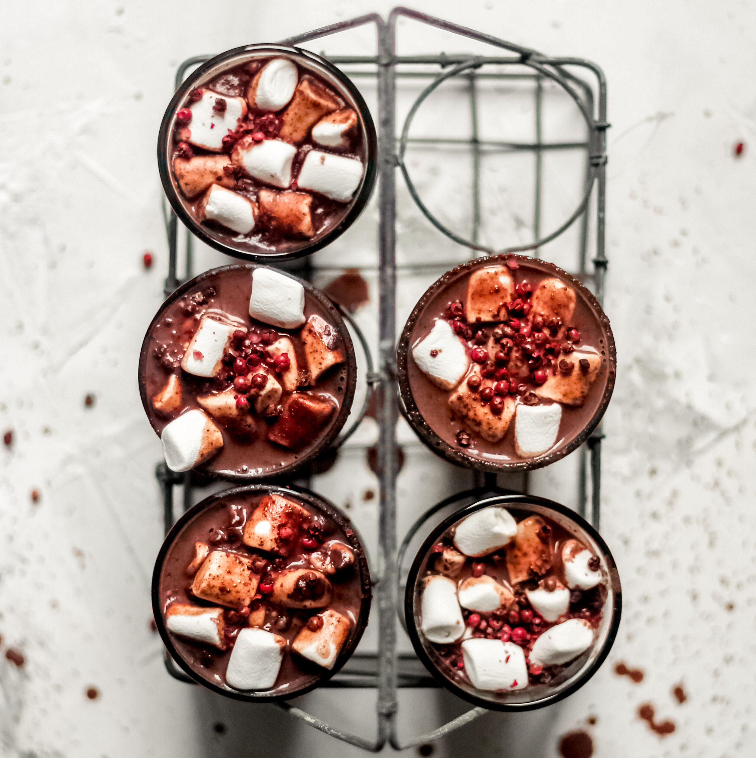 Pink Peppercorn Hot Chocolate (Paleo, Vegan, Dairy Free, GF)