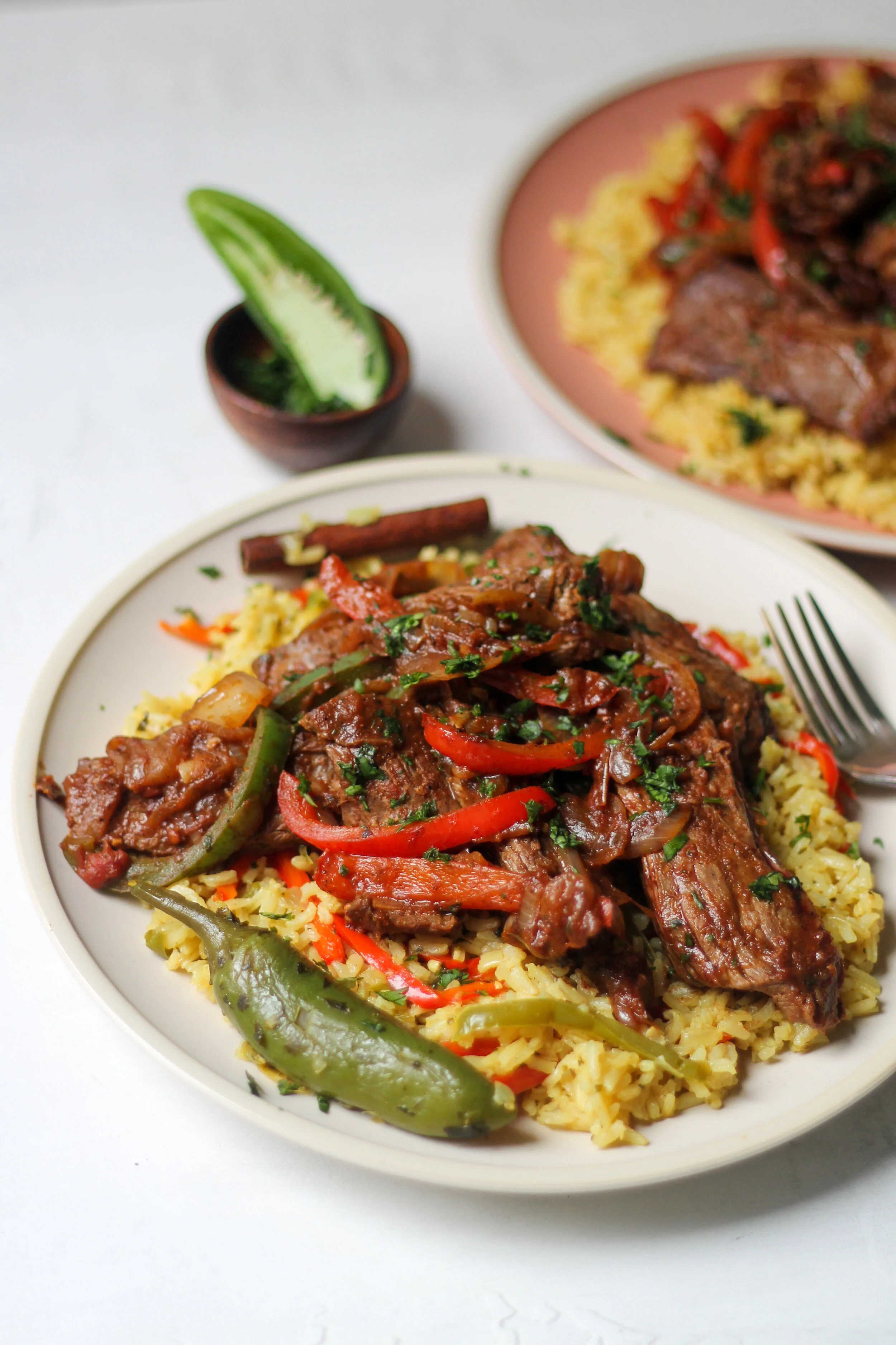 Berbere & Adobo Steak Sauté w/ Somalian Rice (Paleo, GF, Keto Option
