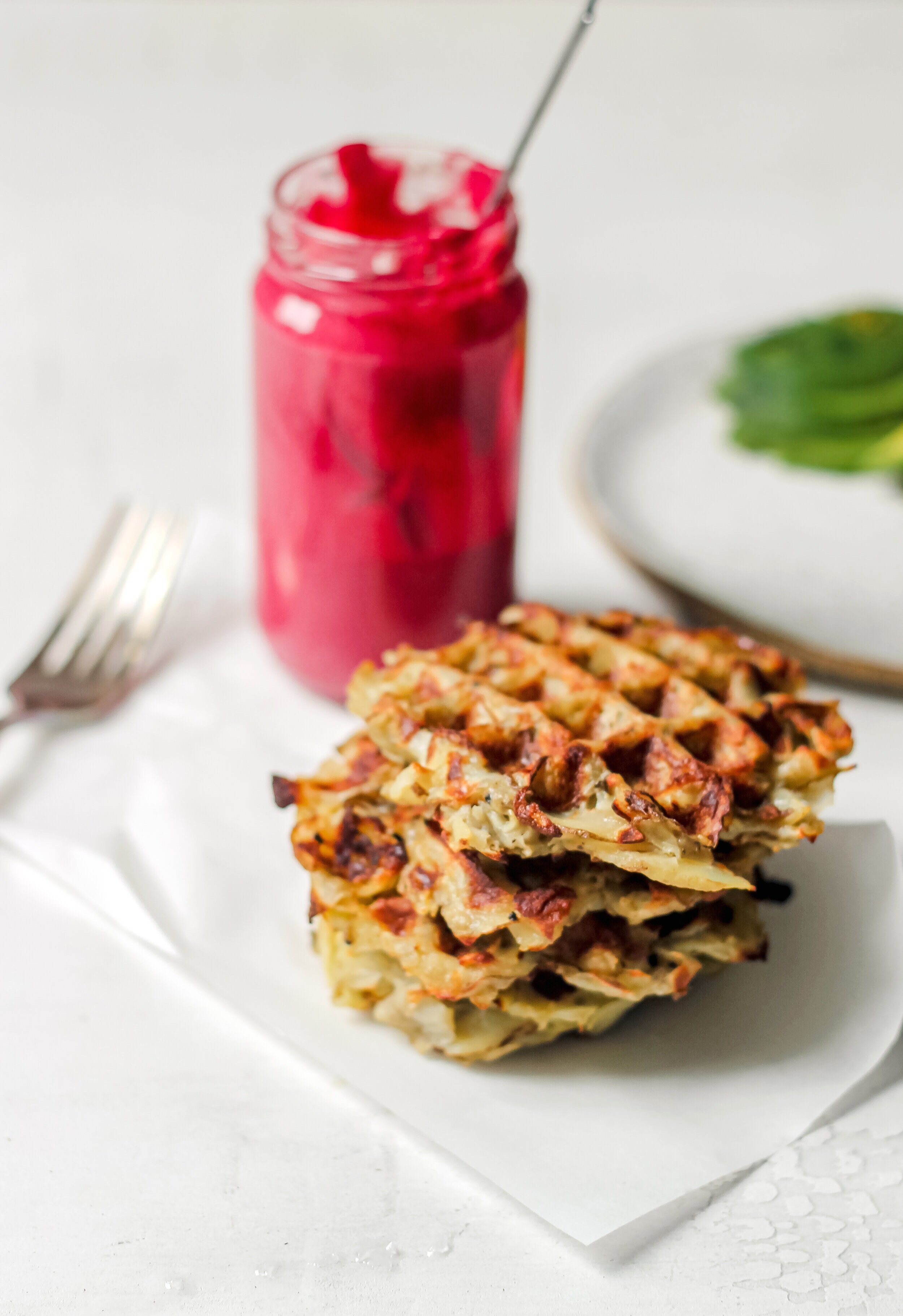 Waffle-Iron Hash Browns - Healthier Dishes