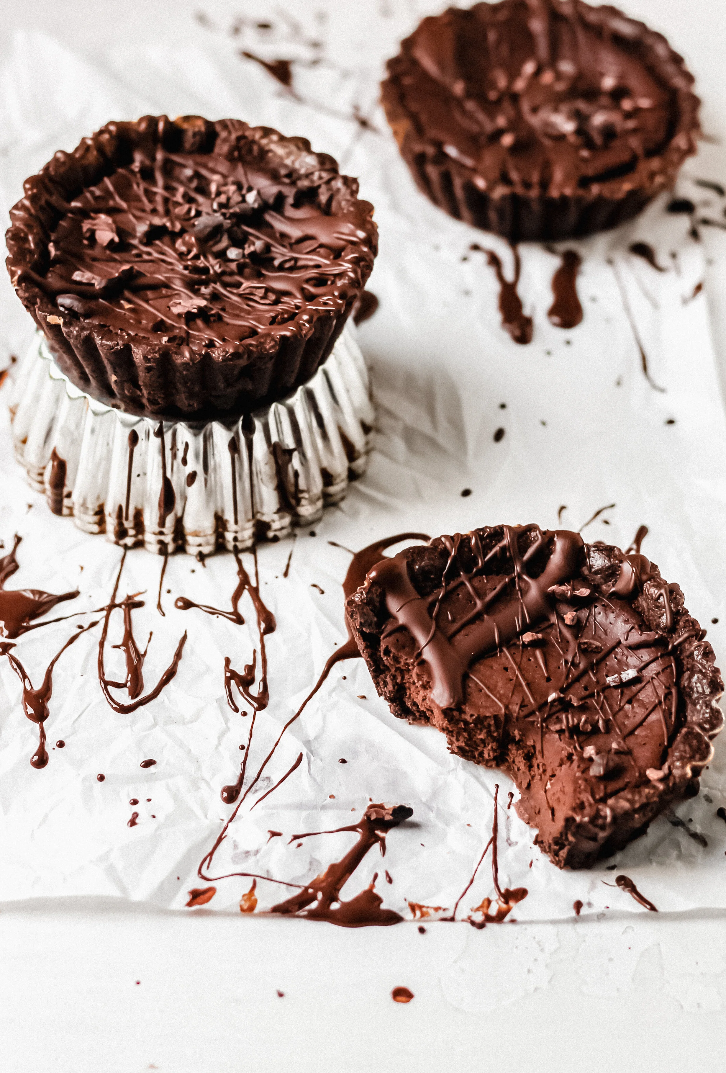 Mini Espresso Chocolate Tarts (Paleo, GF, DF)