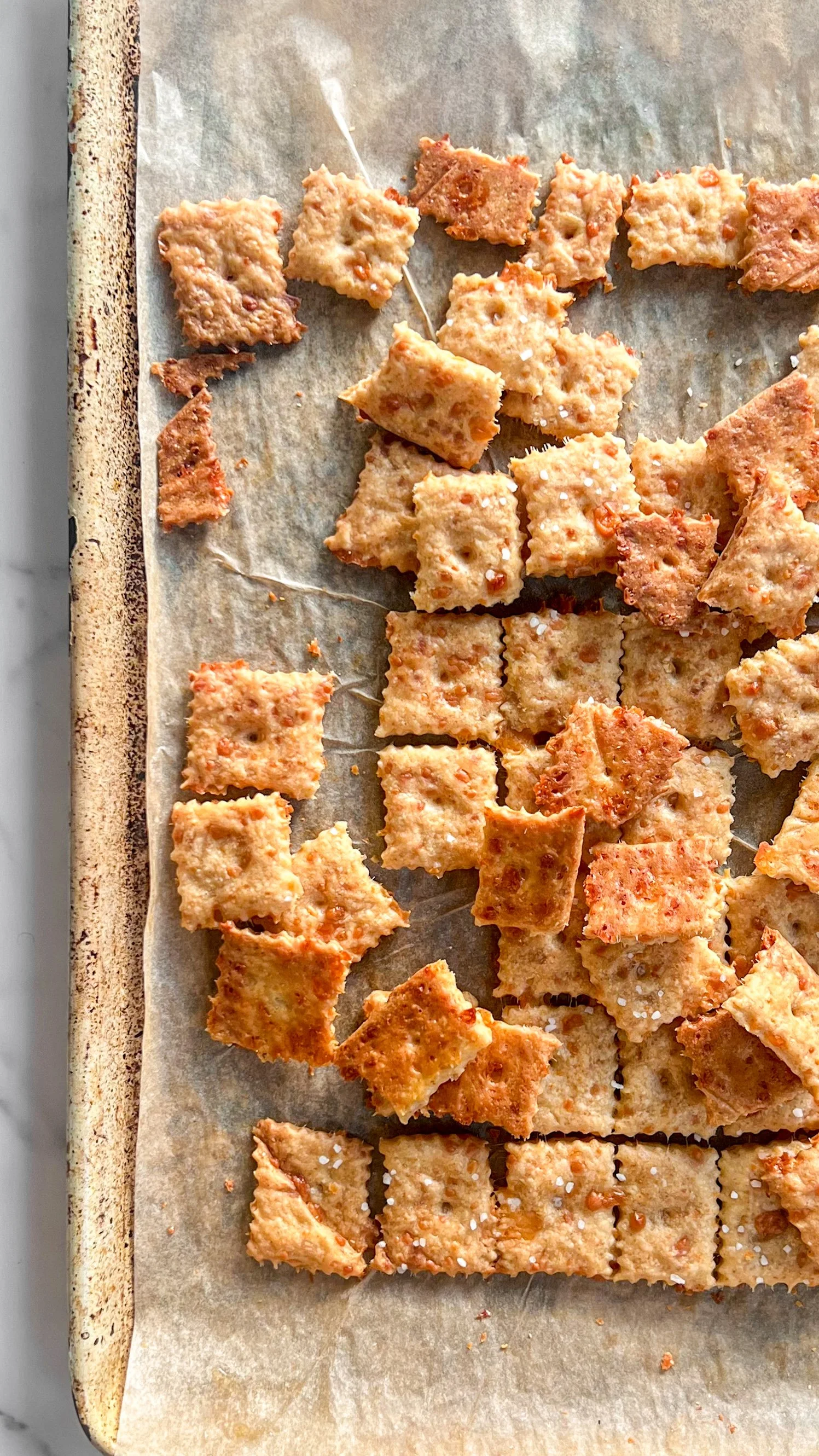 Sourdough Cheese Crackers