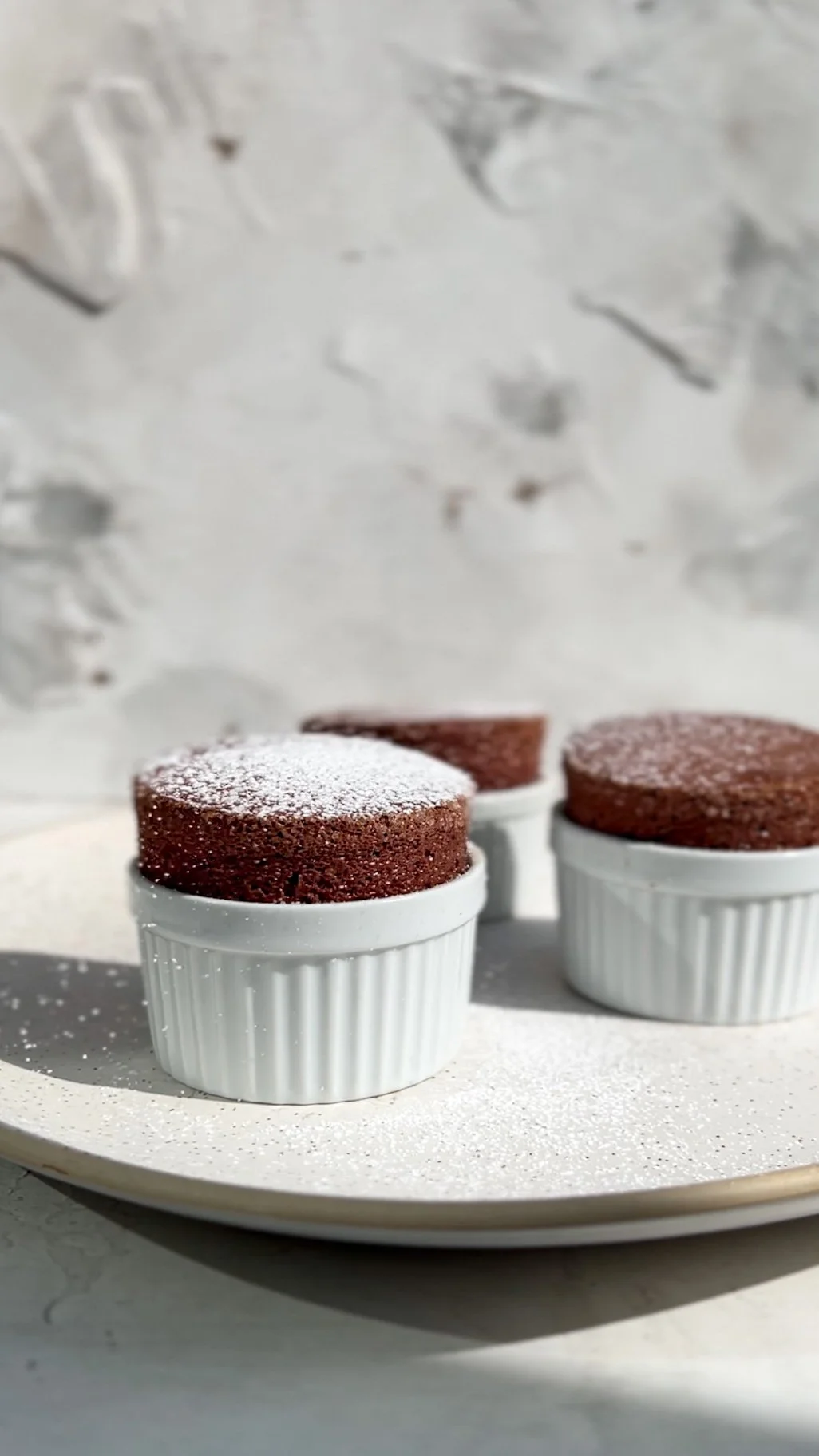 Chocolate Soufflés with Espresso Crème Anglaise