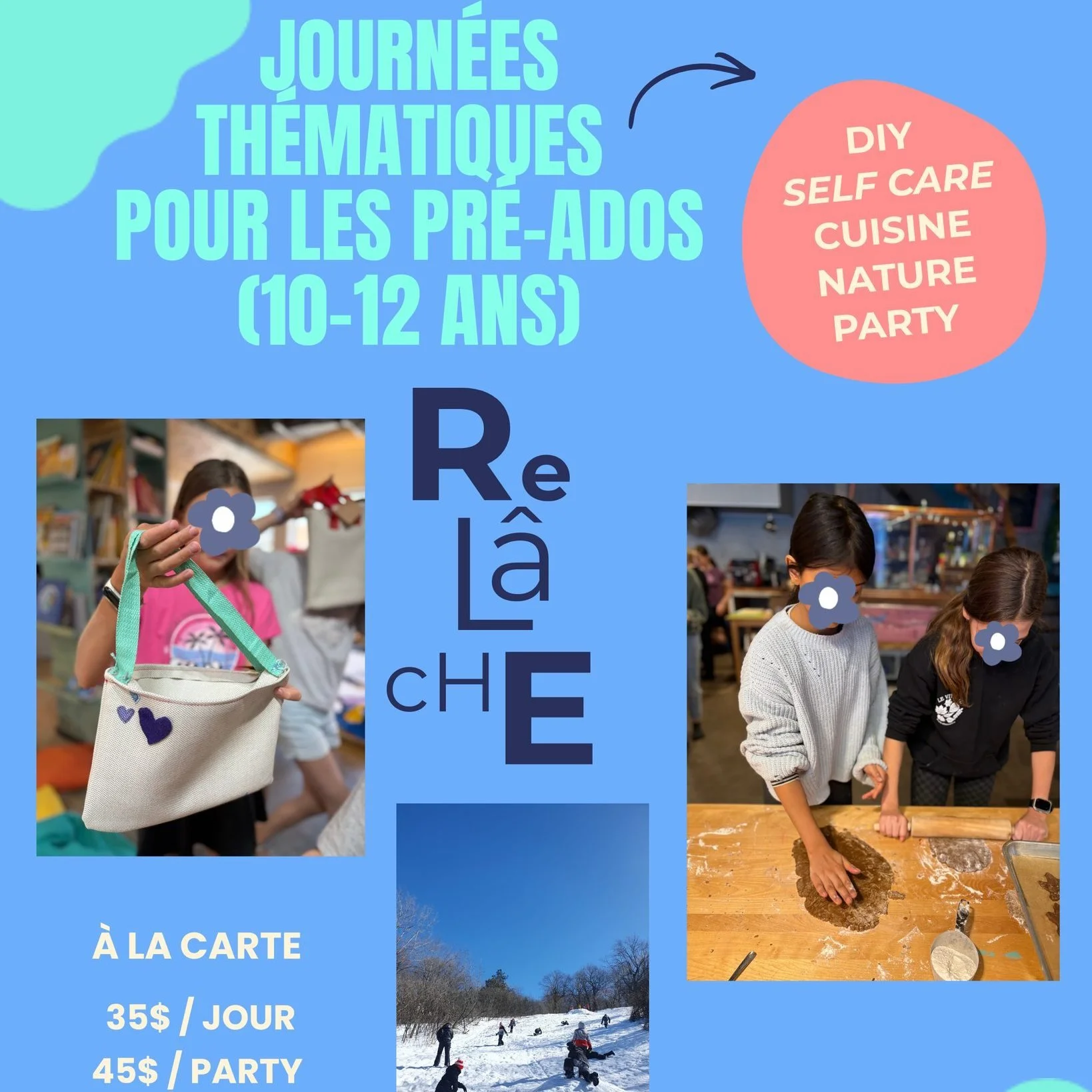 🌞 La rel&acirc;che pour les pr&eacute;-ados &ndash; flexibilit&eacute;, cr&eacute;ativit&eacute; et autonomie au menu!

On sait que les pr&eacute;-ados ont parfois la flemme de quitter la maison pendant la rel&acirc;che. On sait aussi qu'ils ont bes