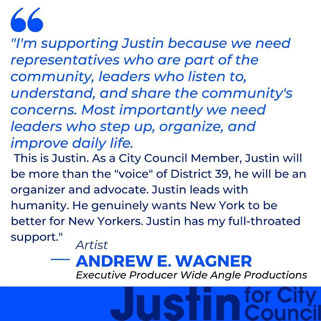 Super excited about the endorsements I&rsquo;m announcing today: the amount of support the arts community here in District 39 has shown me is incredible, and intend to give back just as much energy and love to our district as our representative in ci