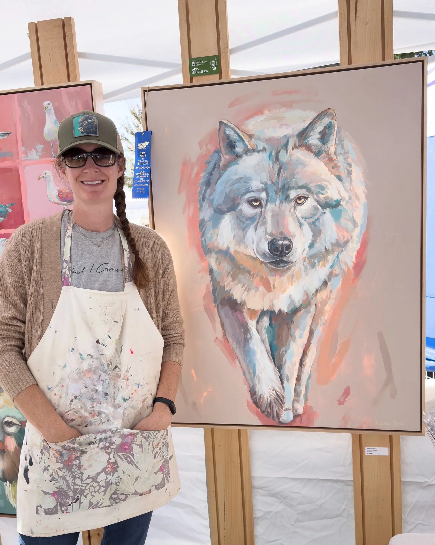 What a weekend! 🐺✨ A huge thank you to everyone who stopped by my booth at the Old Saybrook Arts &amp; Crafts Festival, meeting so many new faces and reconnecting with familiar ones is always the best part of these shows.

I&rsquo;m also incredibly 