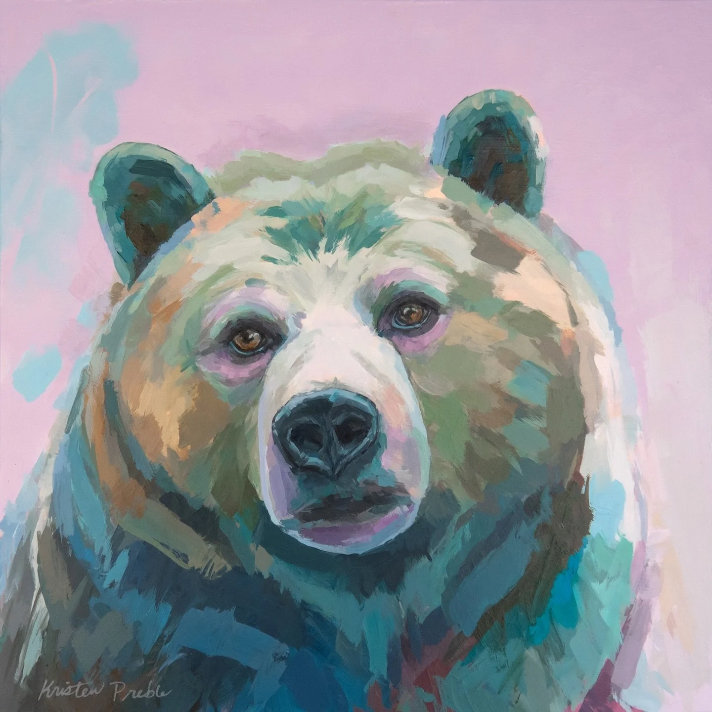 This grizzly is all about quiet power and playful color. I loved pushing the plum tones in this one; she feels both strong and calm.

&ldquo;Plum Study&rdquo; | 12&rdquo;x12&rdquo; acrylic on cradled panel | Available 

#bearartist #collectfineart #i