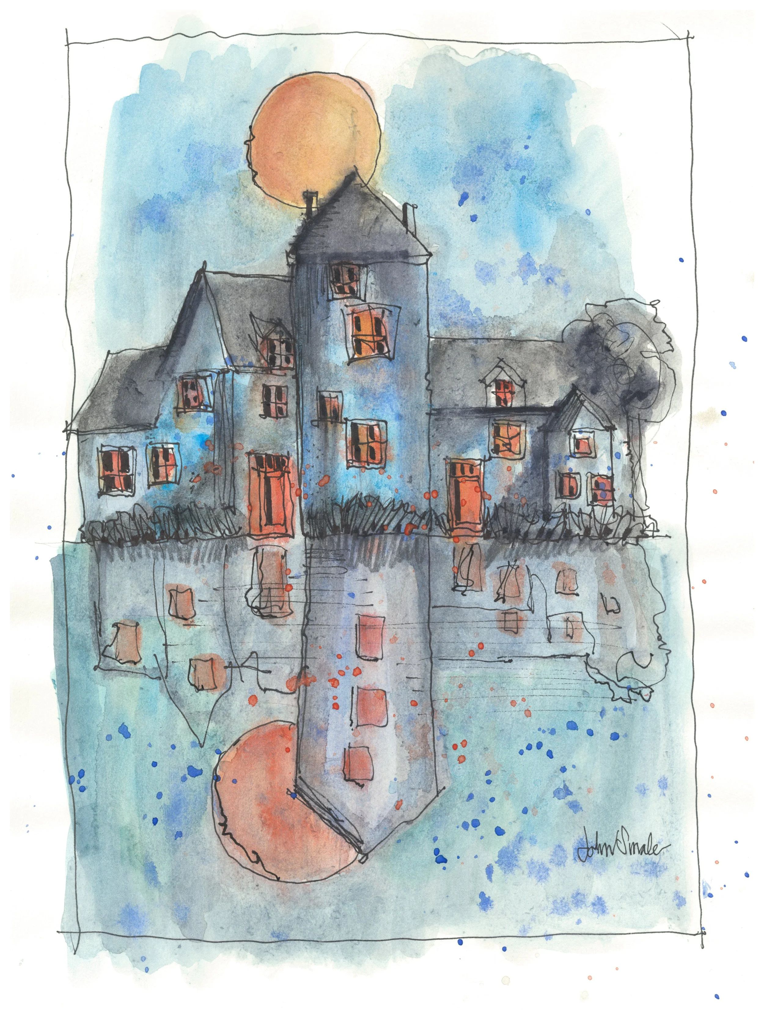 Dutch canal house (reflection) .jpg