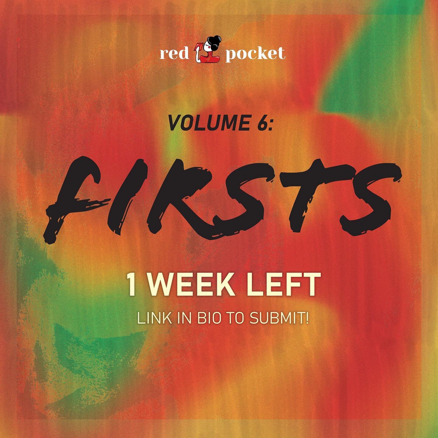 There's only ONE WEEK left to submit your piece to our upcoming volume, Firsts! ⏳ Get your submissions in by December 1st&mdash;we can't wait to read them 🙌✨

Link in bio or here to submit! https://bit.ly/submit-vol6